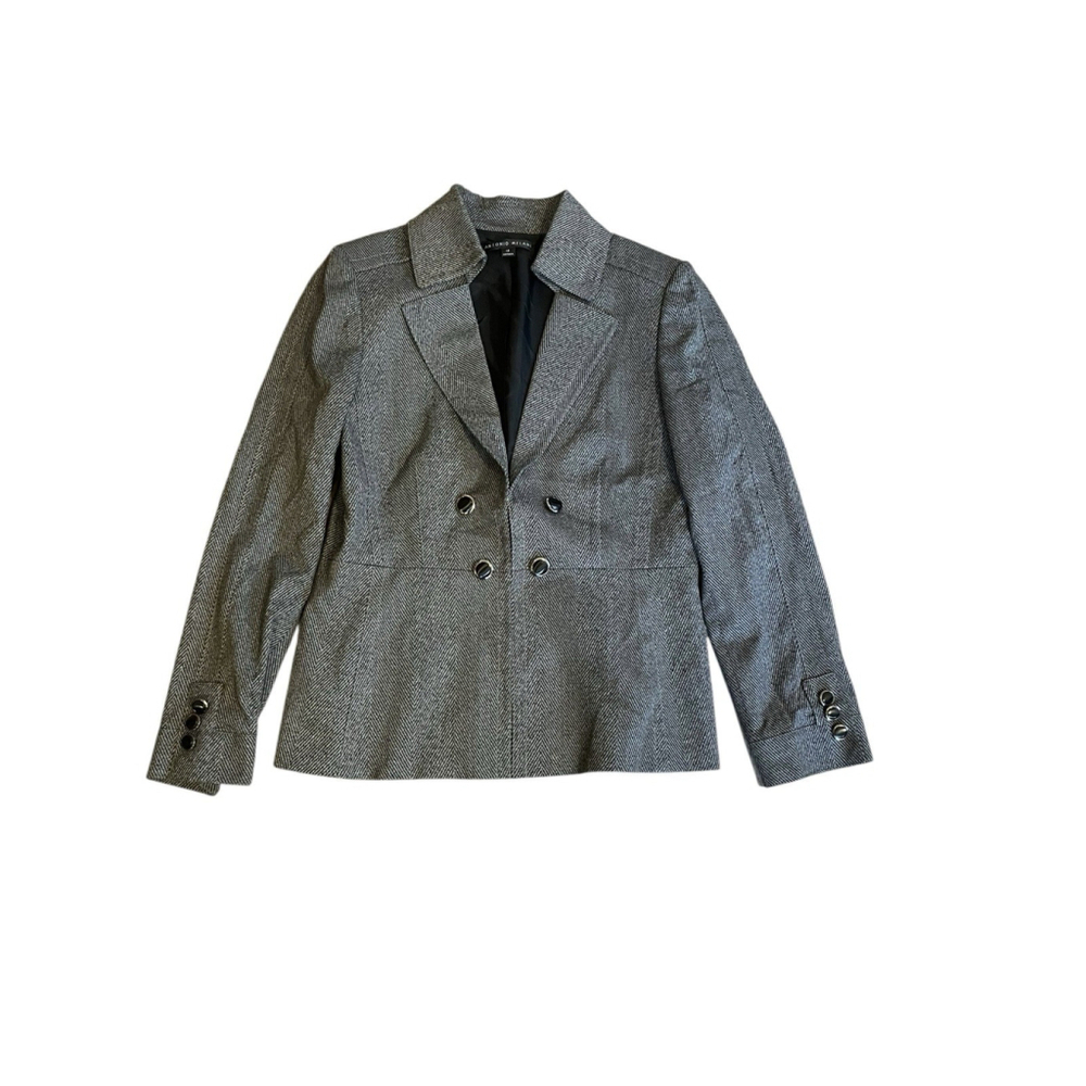 Antonio Melani Herringbone Blazer Size 12 Office Business